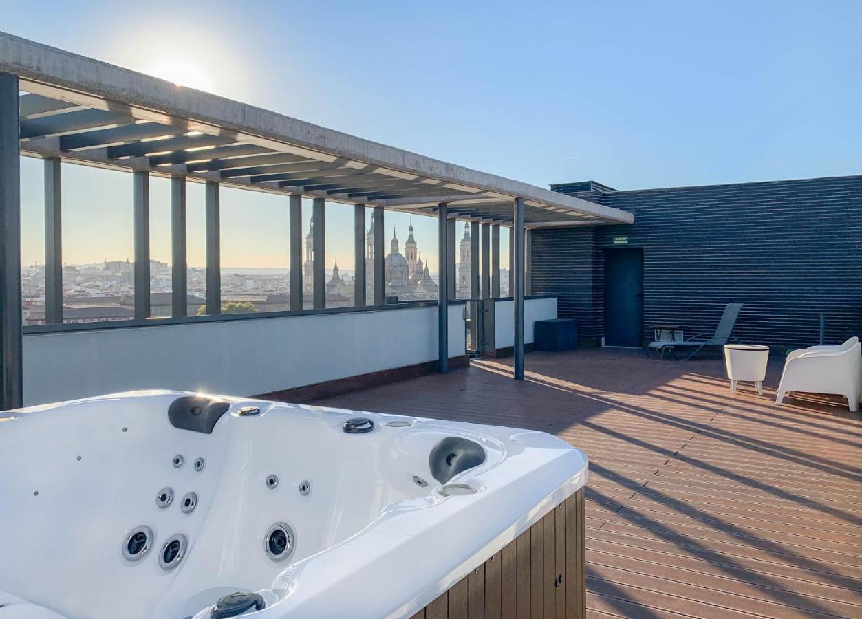 Atico Mejores Vistas Al Pilar Jacuzzi Y Garaje Zaragoza Exterior foto